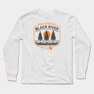 Black River, NC Summertime Three Sisters Swamp Kayaking Long Sleeve T-Shirt